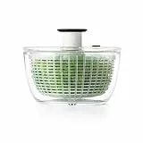 OXO Good Grips Salatschleuder mit Sieb und Deckel, klein – zum Waschen und Trocknen von Salat und Kräutern