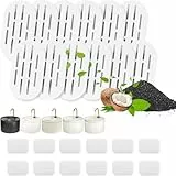 MISFANS Katzenbrunnen Ersatzfilter Set, 12+12 Aktivkohle- & Schaumfilter, kompatibel mit Keimi Trinkbrunnen für Haustiere, 10-Loch-Design, Mehrstufige Filtration für frisches & sauberes Wasser