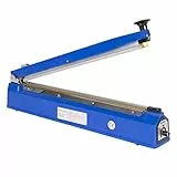 Allpax Tischschweißgerät 500 mm mit Messer - Folienschweißgerät aus massivem Aluminium mit 3 mm Nahtbreite - Einschweißgerät mit Schneidwerk - Siegelmaschine - inklusive Verschleißteilset, 800 Watt