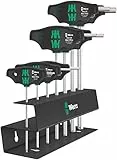 Wera 05023453001 454/7 HF Set 2, Quergriff-Schraubendreher-Satz, 7-teilig Schwarz Hex-Plus - metrisch