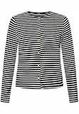 zero Damen Sweatjacke mit Knopfleiste 40, Dark BlueCream