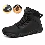 Deedlite Wasserdicht Barfußschuhe 2.0 Crowner Herren Winter,Wasserfest Barfussschuhe Damen Outdoor,Warm Winterschuhe gefüttert Winterstiefel Waterproof Barefoot Shoes