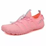 ziitop Wasserschuhe für Damen und Herren Barfußschuhe Unisex Badeschuhe Schnell Trocknend Strandschuhe Leicht Fitnessschuhe Weich Surfschuhe Poolschuhe für Tauchen,Surfen,Wandern,Yoga(Rosa,38EU)
