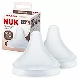 NUK Perfect Match Babyflaschentrinksauger | Ab 6 Monate | Passt sich dem Baby an | Anti-Colic | BPA-frei | Silikonsauger für Flaschen, Universal | 2 Stück