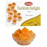 Premium-Qualität Turkish Delight, Lokum – 350g – Zart & aromatisch – Ohne Palmöl & Glukosesirup –Türkische Süssigkeiten, Traditionelle Süßigkeit aus der Türkei (1 Stück, Klassisches Delight)