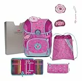 DerDieDas Schulranzen ErgoFlex Tiny Set 6-teilig Sweet Sprinkles pink