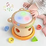 tumama Baby Musik Spielzeug,Baby Trommel mit Licht und Sound,Musikwürfel Spielzeug Musikinstrumente für Kinder,Elektronische Sensoris Spielzeug Geschenk für Babies