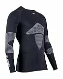 X-Bionic Energizer 4.0 Langärmliges Kompressions-Jersey-T-Shirt Schwarz Mann Grösse M