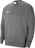 Nike Herren M Nk Flc Park20 Crew Sweatshirt, Charcoal Heathr/White, M EU