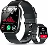 Smartwatch Herren Damen, 1.83' Smart Watch mit Bluetooth Anrufen/Alexa, 100+Sportmodi Fitnessuhr mit Herzfrequenz/Schlafmonitor/Schrittzähler, IP68 Wasserdicht Fitness Tracker Sportuhr für Android iOS