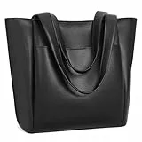 SENDEFN Damen Handtasche, Henkeltaschen Veganem Leder, Damen Tasche Große Schultertasche, Elegante Tote Shopper Bag für Arbeit, Schule, Einkauf mit Reißverschluss und Innentasche