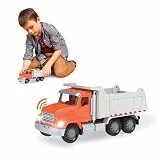 Driven by Battat - Muldenkipper, 18 cm - Spielzeug-Kipplaster für Kinder - Spielzeug-Bauwagen - Lichter und Geräusche - Bewegliche Teile - 3 Jahre +