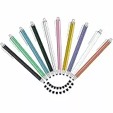 Tablet Stift MEKO 10er Pack Touchscreen Stift mit 20 Ersatzgummispitzen in 6mm, Touch Pen für alle Tablets/Handys wie iPhone/iPad/iWatch/Samsung/Huawei/Xiaomi/Surface/Chromebook usw. - Farbe 2