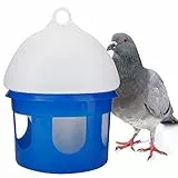 TOPINCN Taubenfütterung, 2L/4L/6,5L Taubentränke mit Großem Fassungsvermögen Automatische Vogel-Taubenfütterung ABS-Kunststoff-Wasserspender Tränke(6.5L)