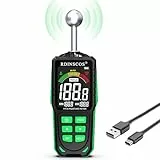 RDINSCOS Kugelform Feuchtigkeitsmessgerät Wand & Holz, Farb-LCD & Akustischer Alarm, Feuchtigkeitsmesser für Mauerwerk, Putz, Gips, Papier, Baustoffe, Analysetiefe bis 40mm