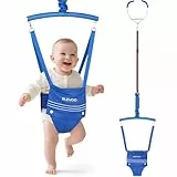 Slevoo Baby Jumper, BabyTürhopser für Babys von 6–24 Monaten, Baby-Türwippe mit einfach zu verwendender Klemme und verstellbarem Gurt, Tragfähigkeit 18 kg, Blau
