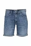 Blend BHDenimshorts Herren Jeans Shorts Kurze Den im Hose Baumwollmischung Regular Fit, Farbe: Denim Middle Blue (200291), Größe: L