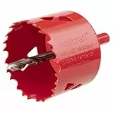 wolfcraft Bi-Metall-Lochsäge I 5484000 I Für Trockenbaumaterialien, Holz, Kunststoffe und Metalle, Schnitttiefe 40 mm