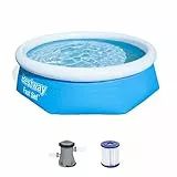Bestway Fast Set Pool Set mit Filterpumpe, 244 x 66 cm, blau, 57268, 244x66 cm