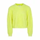 IZIA Women's Damen Lässiger, langärmliger Rundhalsausschnitt Limette Größe XL/XXL Pullover Sweater
