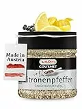 Kotanyi Gourmet Zitronenpfeffer Gewürzzubereitung | würzig-pfeffrig, zitronig-frisch, 230g
