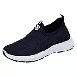 Modische atmungsaktive Sneaker für Damen Herren Leicht Turnschuhe Bequeme Barfuss Sneaker Slip On Hausschuhe rutschfest Gymnastikschuhe Atmungsaktiv Sportschuhe Unisex