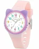 Juboos Kinderuhren,30 M Wasserfeste Kinderuhr,Für Jungen Und Mädchen Zum Lernen Der Zeitablesung, Weiches Armband, Geeignet Für Kinder Von 5 Bis 15 Jahren