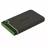 Transcend StoreJet 25M3 2TB Externe Festplatte, Anti-Schock (Militärstandard), USB 3.1 Gen 1, 2.5 Zoll, Eisengrau| Ideal für PC/Laptop/Mac Backup & Datensicherung