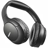 TOZO HA1 kabellose Over-Ear Bluetooth 5.4 Kopfhörer mit ENC für klare Anrufe, Noise Cancelling Kopfhörer mit 70 Std. Akkulaufzeit, Stereo-Tiefbass, faltbares Design, App- und Tastensteuerung, Schwarz