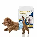 Flying Paws Rüdenwindel 26 Stück XS, Einweg-Windeln mit Nässeindikator, Super Saugfähige & Auslaufsichere Bauchbinden für Inkontinenz Hundewindeln für Rüden