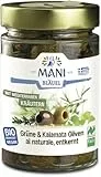 MANI Grüne & Kalamata Oliven al naturale, Kräuter 6 x 175 g
