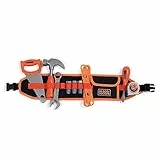 Smoby - Black+Decker - Werkzeuggürtel - Verstellbarer Gurt - Kinderspielzeug Basteln - 14 Zubehörteile