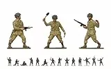 Airfix Modellfiguren-Set – A02711V WWII U.S. Paratroops – Zubehör für Modellbausätze, Plastikmodellbausätze, Set enthält 14 unbemalte Figuren – Zubehör für Dioramen