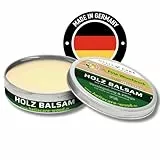 HeliaCARE BIO Holzbalsam - Premium Bienenwachs Holzpflege Möbelpolitur aus Deutschland - Farbloser Möbelbalsam für alle Holzarten im Innenbereich (Balsam 150ml)