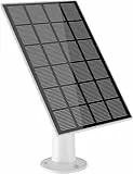 WUUK Zertifiziertes Solarpanel, Kompatibel 2K Überwachungskamera Aussen,Kontinuierliche Leistung Lieferung für Überwachungskamera, IP66 Wasserdichtes Solarpanel, 360° Einstellbarer Halterung