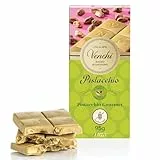 Venchi - Gourmet Pistazien-Schokoladen-Tafel, Weiße Schokolade und Pistazienpaste, mit Ganzen Knusprigen Pistazien, 95 g, Glutenfrei, Ohne Farbstoffe und Ohne Konservierungsstoffe