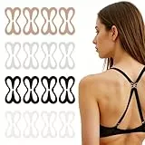 BOHUIZ 16 Stück BH Träger Clips, BH Clips für Racerback zu Machen, BH Strap Clip Anti-Rutschschschnallen