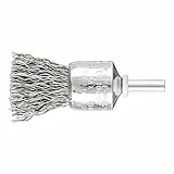PFERD TOOLS Pinselbürste ungezopft PBU | Ø 20mm Schaft-ø 6mm Stahl-Draht-ø 0,50 | 43298004 – für Geradschleifer, Bohrmaschinen, Biegwellen