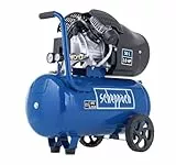 Scheppach Druckluft Kompressor HC53DC | 2200W Leistung | 50L Kessel | 10bar Druck | Ansaugleistung 412 L/min | Druckminderer, ölgeschmiert, Doppelzylinder