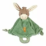 Sterntaler Schmusetuch M Esel Emmilius, Babyspielzeug ab Geburt, Flauschstoff und Polycotton, Hellgrün/Mehrfarbig
