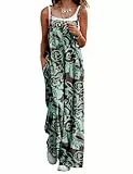 YESNO Damen Latzhose mit Beiläufig Retro Oversize Loose Hose Größe Baggy Jumpsuit Sommerhose XL PZZCRDE 430