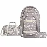 Coocazoo Mate Schulrucksack Set 3tlg. inkl Sporttasche (Vanilla Bloom)