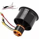 Oumefar EDF Kanalventilator-Set 50 Mm EDF 12 Flügel Kanalventilator mit QF2611-5000KV 3-4S Bürstenlosem Motor für RC-Flugzeuge(CW) (CW)