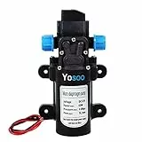 Membranpumpe Hochdruck Wasserpumpe, DC12V 5L/Min 115PSI Hochdruck Membran Automatisch Water Pumpe Wasserpumpe für Wohnwagen, Boot, Wohnmobil, Garten, 60W