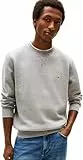 Tommy Hilfiger Herren Sweatshirt Essential Fleece Crew Neck Regular Fit, Grau (Medium Grey Heather), XXL