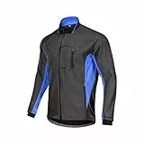 HOMTOL Herren Radjacke Softshell Jacke Winter Thermal Atmungsaktiv Wasserdicht Winddicht Funktionsjacke Fahrradjacke Regenjacke Fahrradbekleidung für Radsport Laufen Training Wandern
