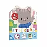 Janod - Stickerheft Ab 18 Monaten - Thema Das Haus - 12 Seiten zum Gestalten - 8 Seiten Stickern - Kreative Freizeitbeschäftigungen für Kinder