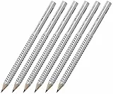 Faber-Castell 111900 - Bleistift Jumbo Grip, Härtegrad 2=B (6 Stück)