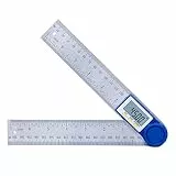 KKnoon Digitaler Winkelmesser 200mm 7 Zoll Digitaler Winkelmesser Winkelmesser Lineal Meter Neigungsmesser Goniometer Füllstand Elektronisches Winkelmessgerät