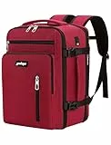 YOKGO Ryanair Handgepäck 40x30x20, Erweiterbar 40x30x25 für Eurowings 24-30L Klein Reiserucksack Handgepäck Rucksack mit Laptopfach 15,6', USB Ladeanschluss, Business Travel Backpack für Herren Damen